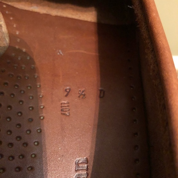 LL Bean Men’s Brown Leather Penny Loafers Slip on Casual Shoes Sz. 9 1/2 D. - Picture 7 of 8